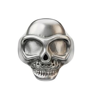 NEW Goth Biker Skull Head Ring - Size 8.25